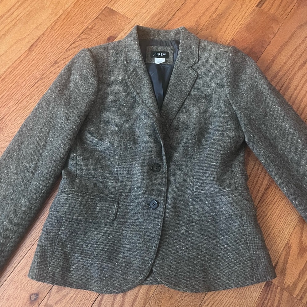 Green wool blazer